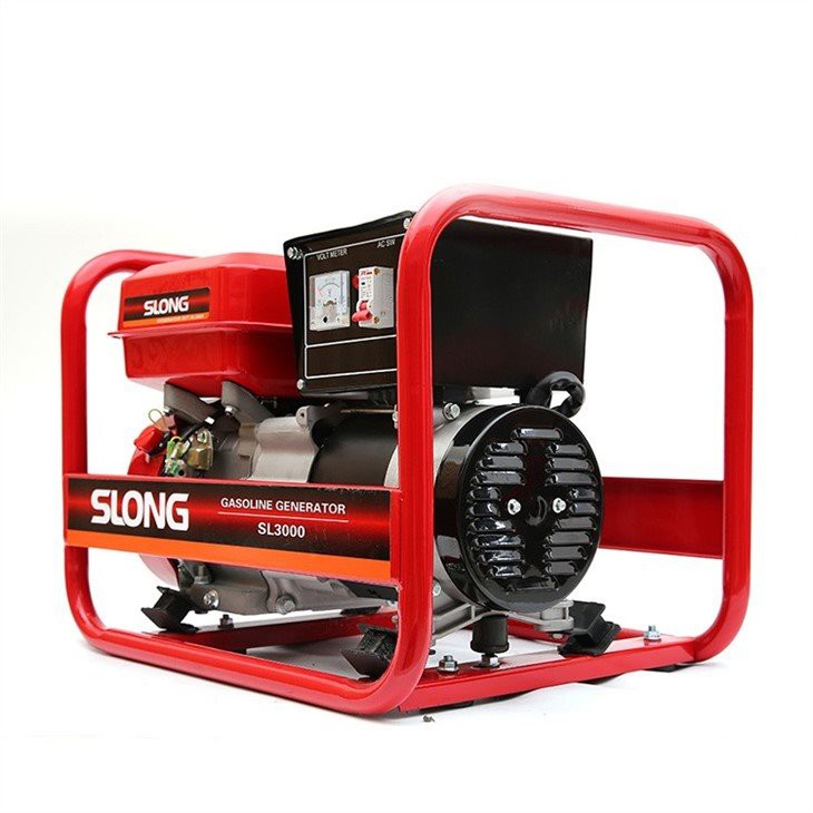 electric start generator with wheels